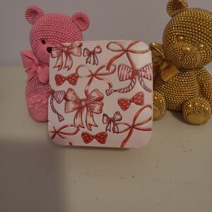 Pink Bow Travel Jewelry Box